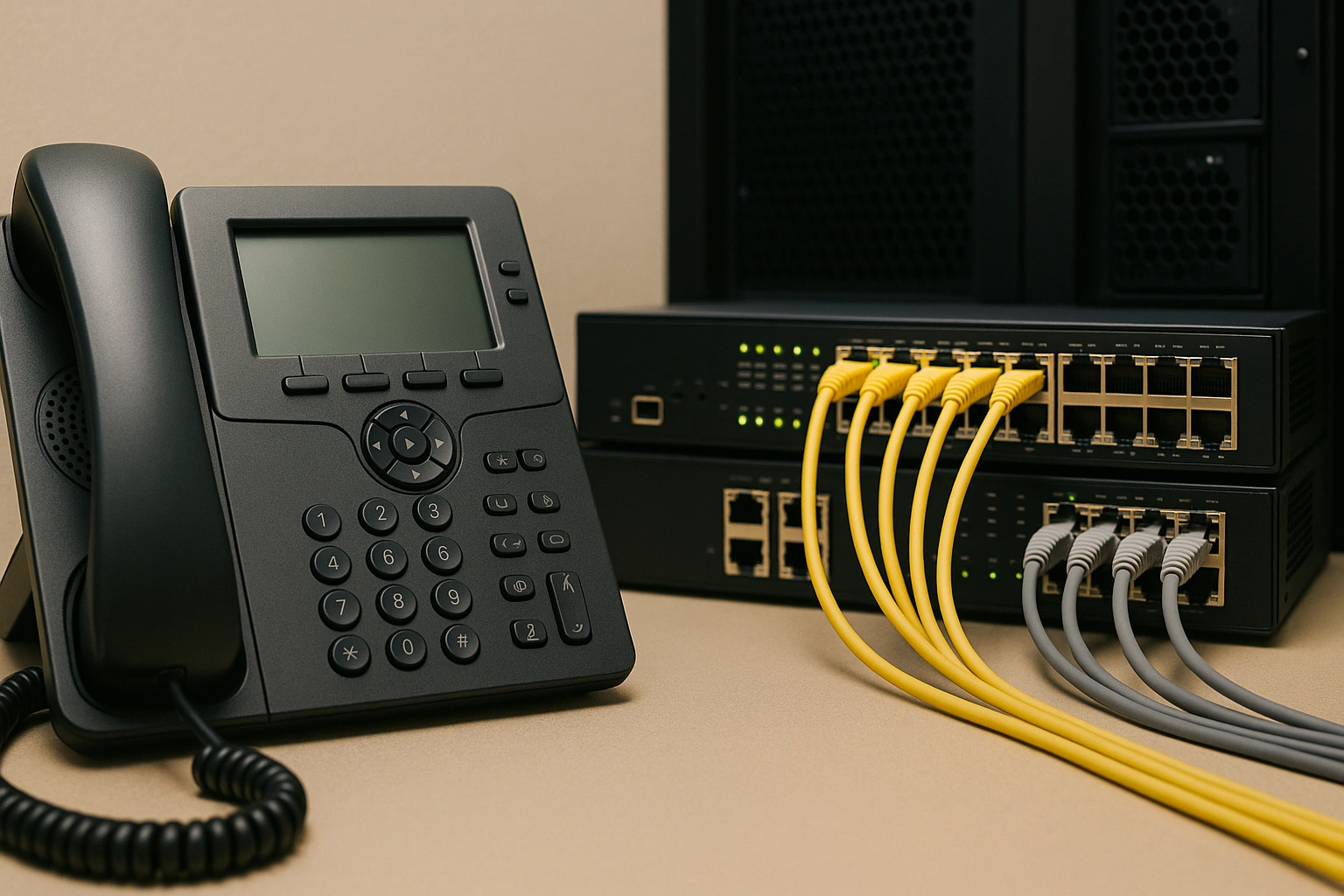 تهیه و تامین تجهیزات و خدمات نصب و راه اندازی سیستم تلفن VOIP